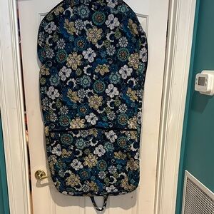 Vera Bradley Floral Travel Bag - Blue and Gold